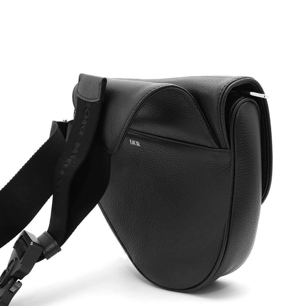 Christian Dior Body Bum Crossbody Belt Bag Saddle Leather Black - Picture 3 of 11